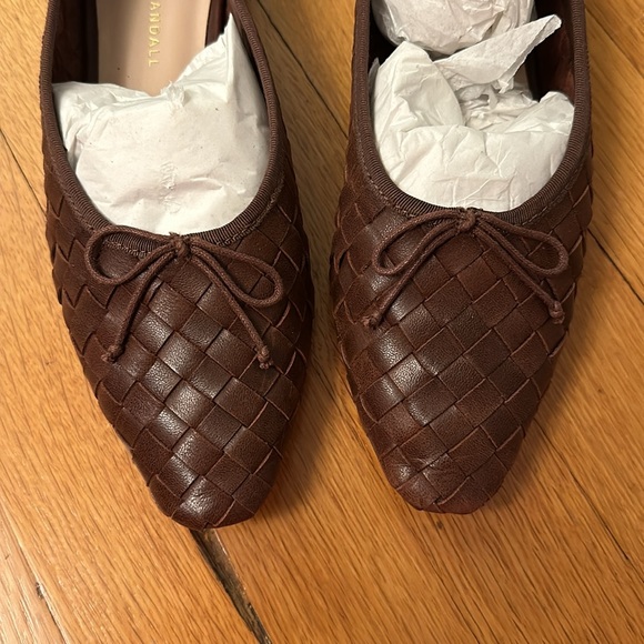 Loeffler Randall Landry Chocolate Woven Ballet Flats / women’s US 8 - Picture 4 of 6